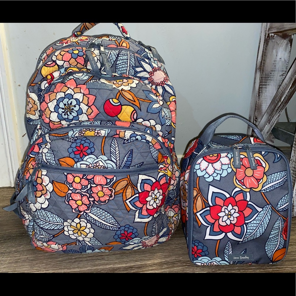 Vera Bradley Backpack & Lunch Bag Bundle